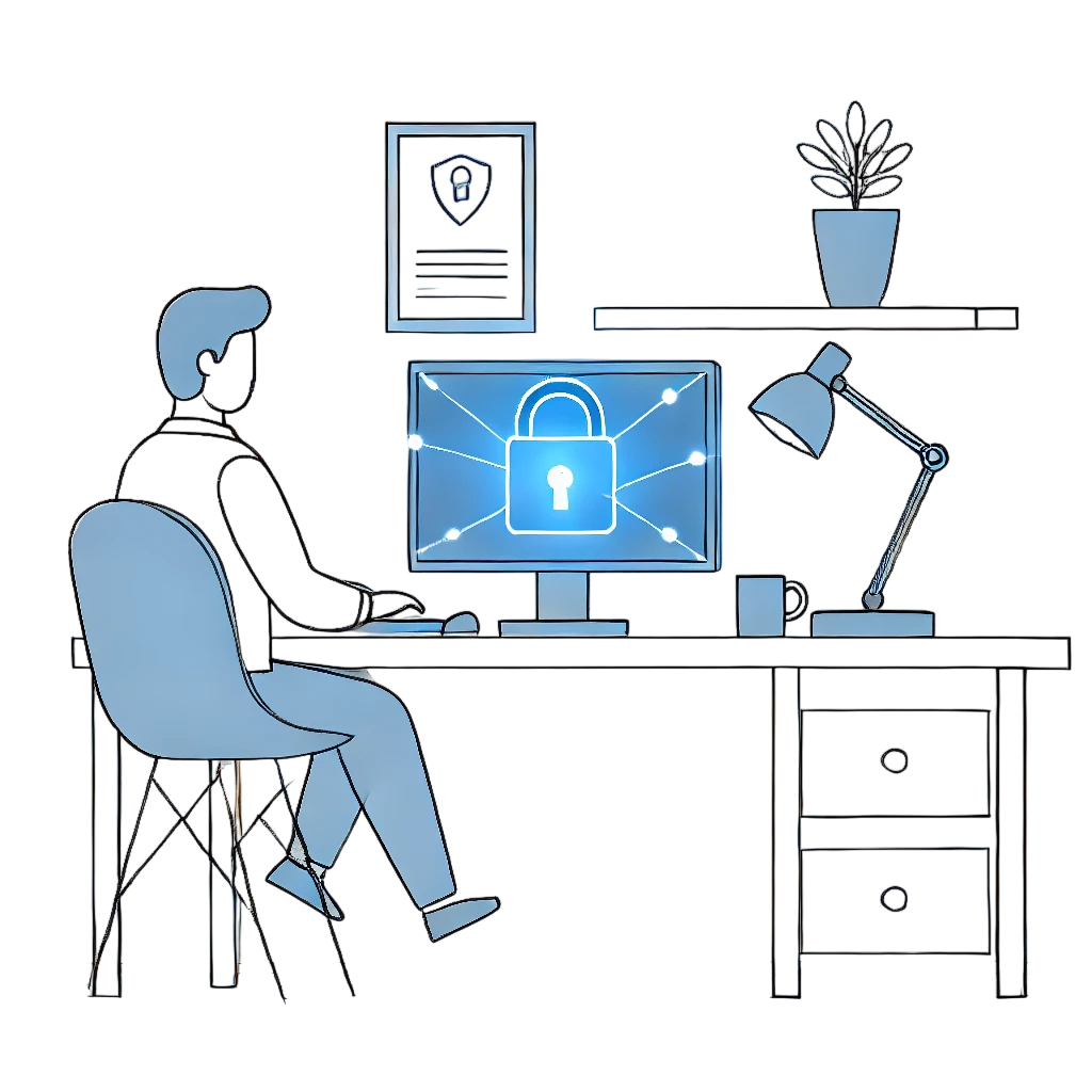 Security consulting services illustration